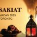 Ramadan 2025 au Canada : Heures de l'Iftar et de l'imsak à Toronto