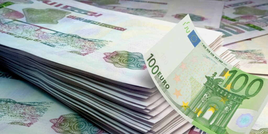 Données actuelles et dynamique observée du prix de l’euro face au dinar