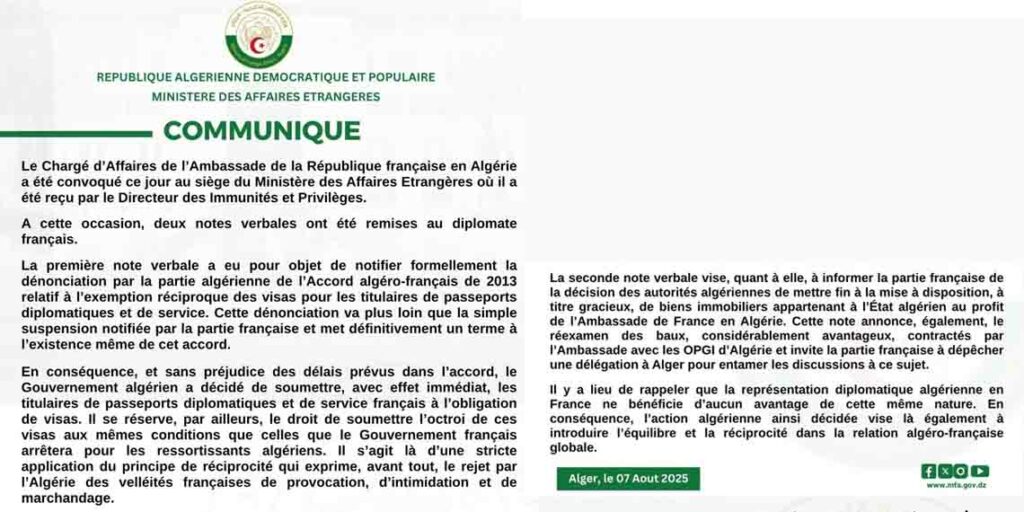 Passeport algérien : nouveaux services pour les Algériens des États-Unis