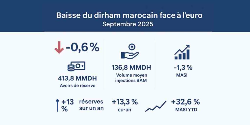 baisse du dirham marocain face à l’euro
